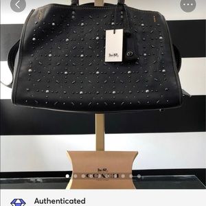 🛍SOLD🛍 RARE Coach 1941 Rogue 39 Blk Praire Rivet Satchel